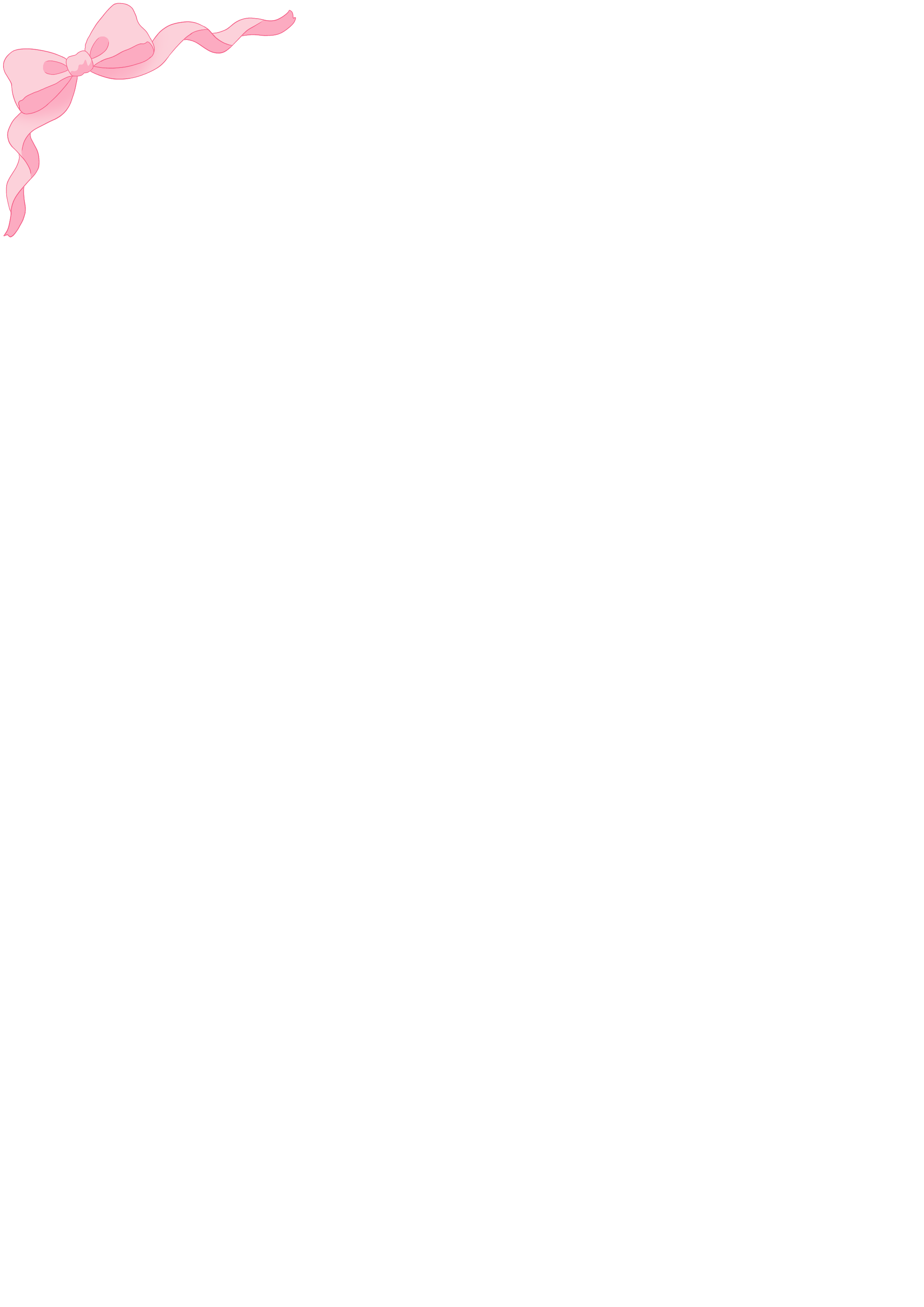 トップのリボン(左)